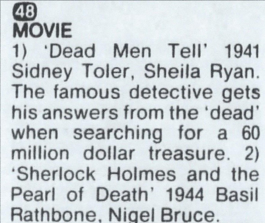 TV lising July 24 1976