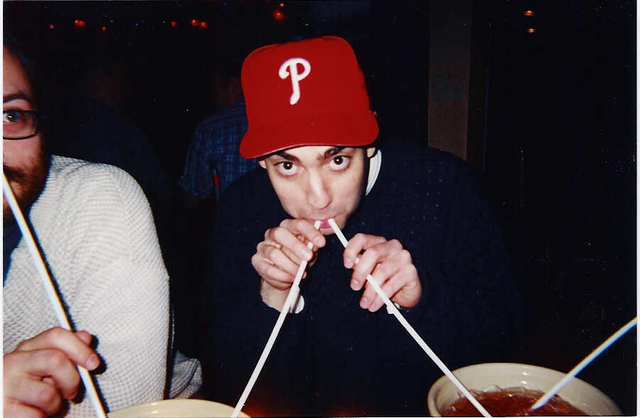 Two strawfisted drinker