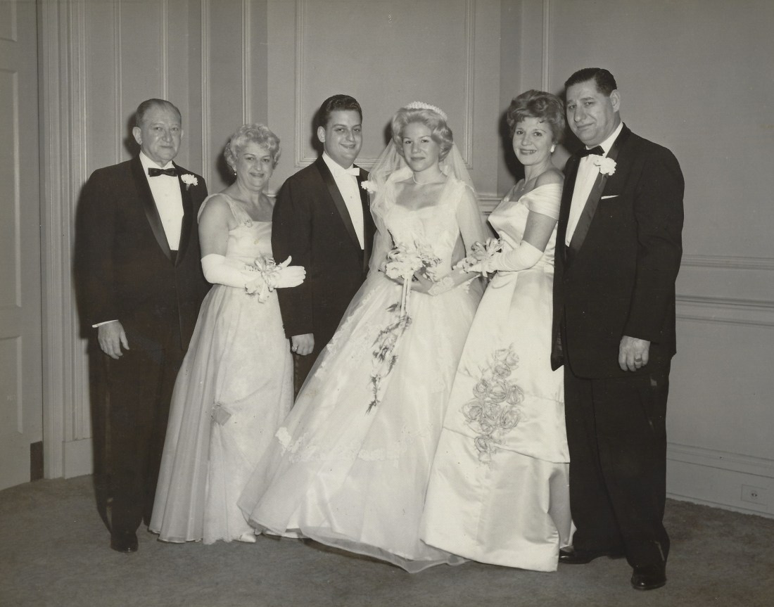 Elaine and Lou Berger with parents January 17 1960.jpg