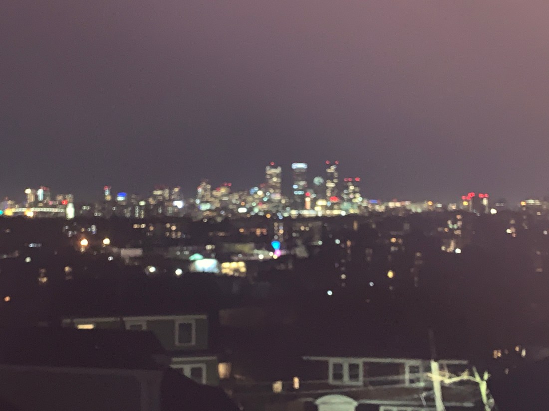 Misty-eyed view of Boston