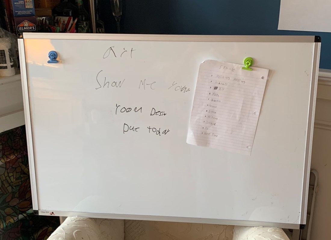 No holiday on the white board
